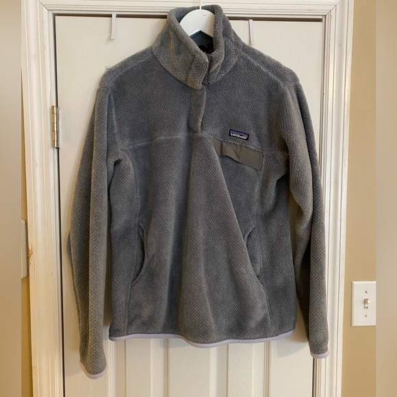 VGUC Patagonia Grey Re-Tool Snap T Pullover Grey Large - Picture 3 of 7